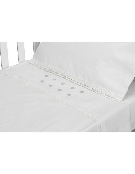 Trip Cuna 100 % Alg . Mod Zoe Bco/Gris