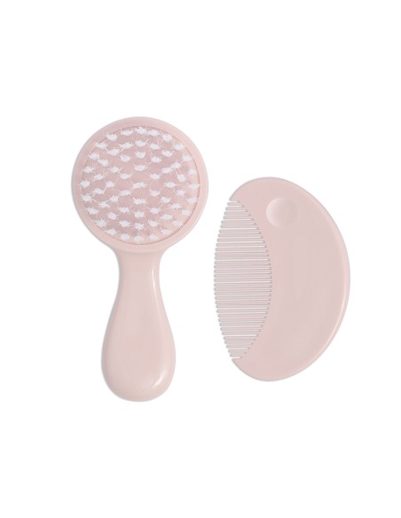 Triptico Cuna 100% Algodon Mod. Jirafa Tren+Kit Peine y Cepillo Bco/Maquillaje