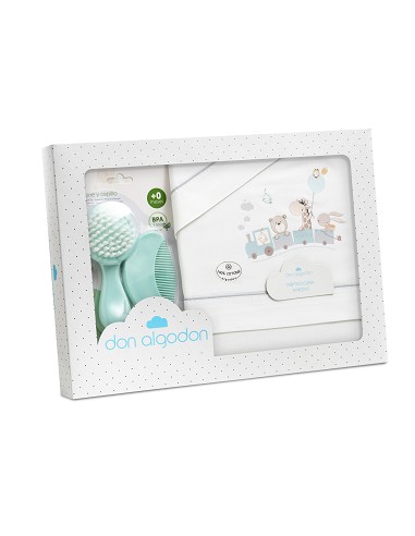 Triptico Cuna 100% Algodon Mod. Jirafa Tren+Kit...