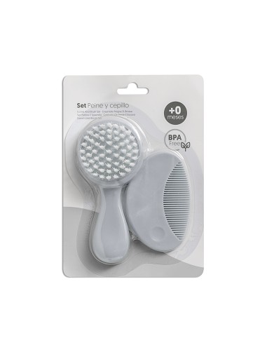 Triptico Cuna 100% Alg Mod Cuore Bco/Gris