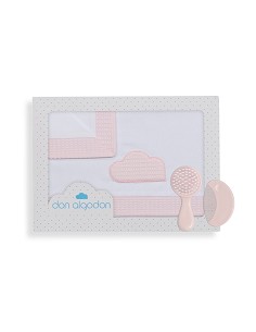 Triptico Cuna Mod Cloud Bco/Rosa