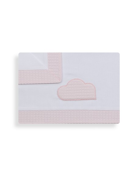 Triptico Cuna Mod Cloud Bco/Rosa