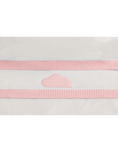Triptico Cuna Mod Cloud Bco/Rosa