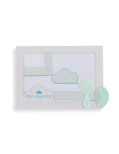 Triptico Cuna Mod Cloud Bco/Menta
