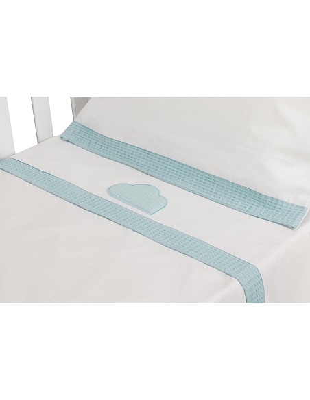 Triptico Cuna Mod Cloud Bco/Menta