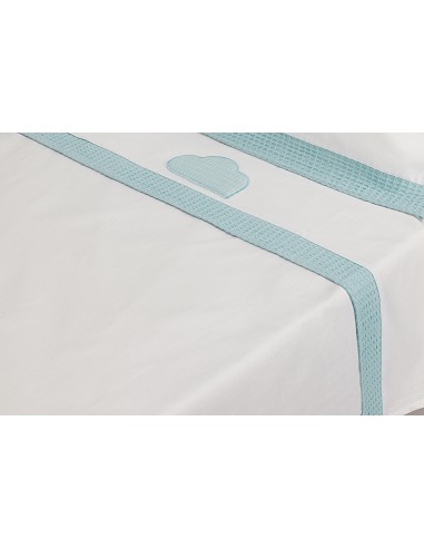 Triptico Cuna Mod Cloud Bco/Menta