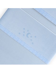 Triptico Minicuna Coralina D. Algodon Luna Estrellas Azul 2