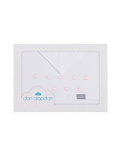 Trip Minicuna 100% Alg Mod Zoe Bco/Rosa