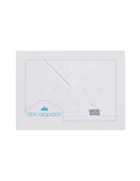 Trip Minicuna 100% Alg Mod Zoe Bco/Rosa