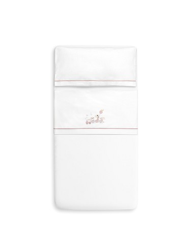 Triptico Minicuna 100% Algodon Mod. Jirafa Tren...