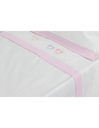 Triptico Minicuna Mod Cuore Bco/Rosa