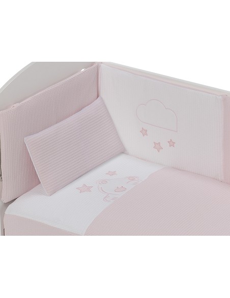 Coordinado 3 Piezas Cuna Mod Viggo Rosa