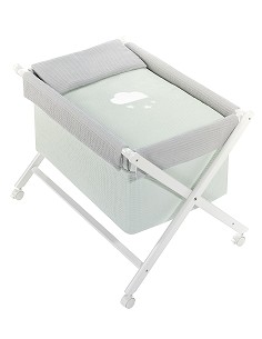 Minicuna +Textil Mad Bca Mod  Viggo Menta