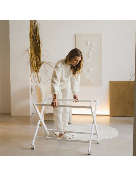 Minicuna +Textil Mad Bca Mod  Astrid Rosa