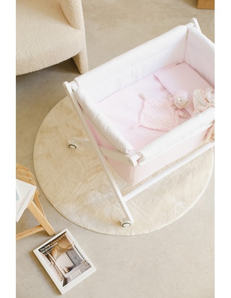 Minicuna +Textil Mad Bca Mod  Astrid Rosa