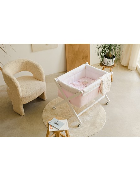 Minicuna +Textil Mad Bca Mod  Astrid Rosa