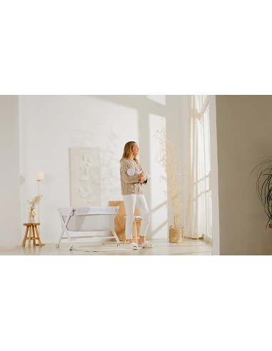 Minicuna +Textil Mad Bca Mod  Astrid Gris