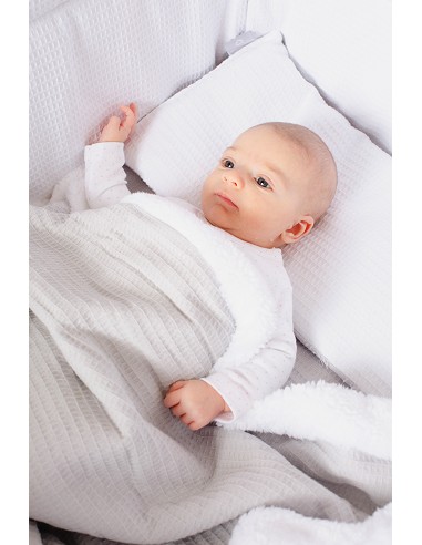 Minicuna +Textil Mad Bca Mod  Astrid Gris