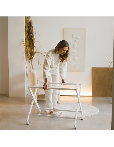 Minicuna +Textil Mad Bca Mod  Astrid Gris