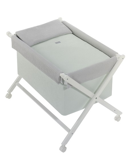 Minicuna +Textil Mad Bca Mod  Astrid Menta