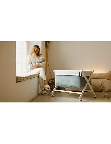 Minicuna +Textil Mad Bca Mod  Astrid Petroleo