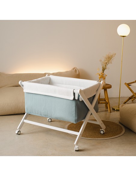 Minicuna +Textil Mad Bca Mod  Astrid Petroleo