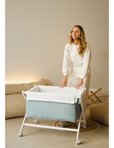 Minicuna +Textil Mad Bca Mod  Astrid Petroleo