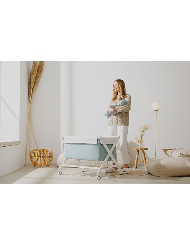 Minicuna +Textil Mad Bca Mod  Astrid Petroleo