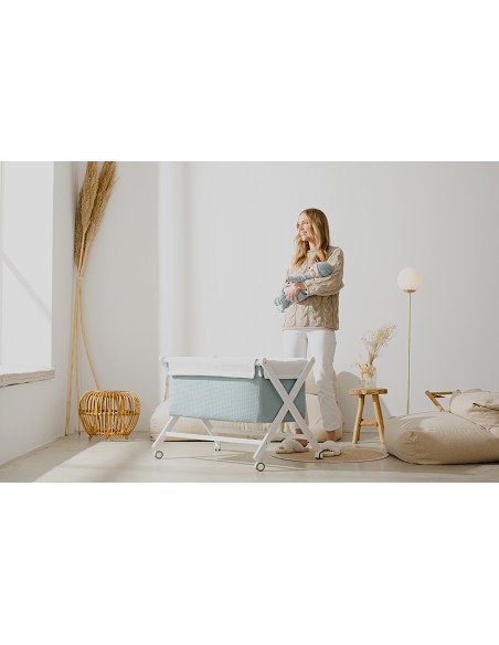 Minicuna +Textil Mad Bca Mod  Astrid Petroleo