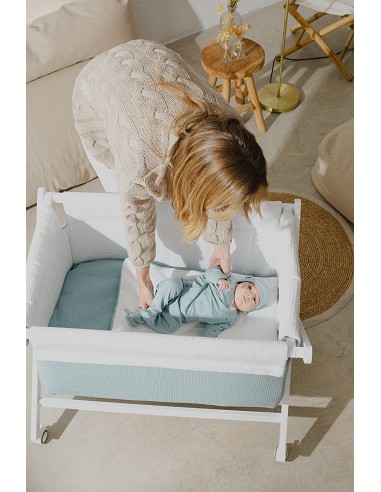 Minicuna +Textil Mad Bca Mod  Astrid Petroleo