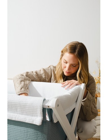 Minicuna +Textil Mad Bca Mod  Astrid Petroleo