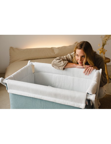 Minicuna +Textil Mad Bca Mod  Astrid Petroleo