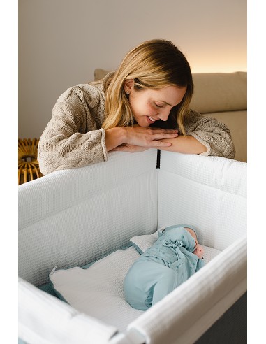 Minicuna +Textil Mad Bca Mod  Astrid Petroleo