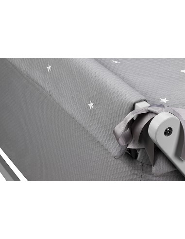 Minicuna +Textil Mad Bca Mod  Enzo Gris