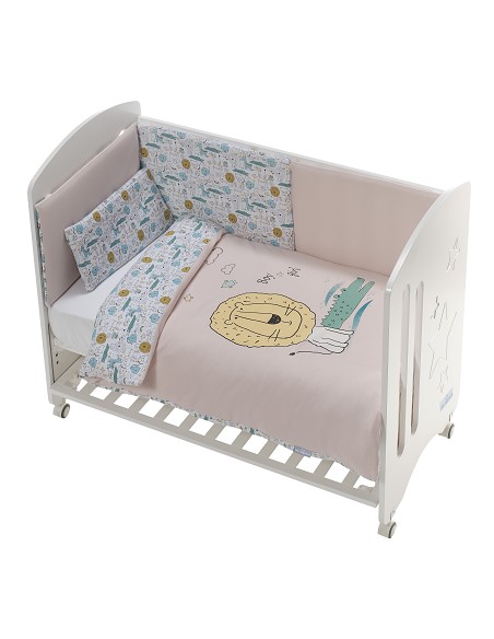 Coordinado Maxicuna 3 Pcs Mod Indara Rosa