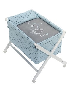 Minicuna +Textil Mad Bca Mod Love You Menta