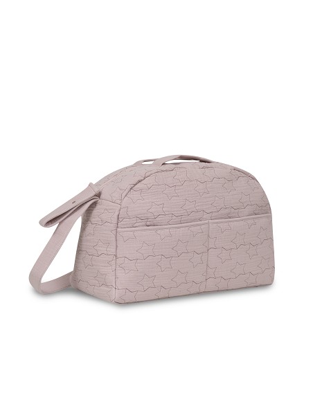 Bolso Maternal Muselina Modelo Estrellas Rosa Maquillaje