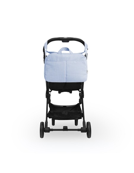 Bolso Maternal Nido de Abeja Azul