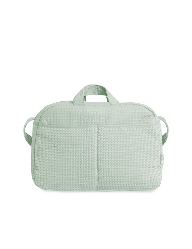 Bolso Maternal Nido de Abeja Menta