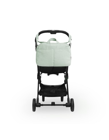 Bolso Maternal Nido de Abeja Menta