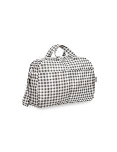 Bolso Maternal Vichy Gris Oscuro