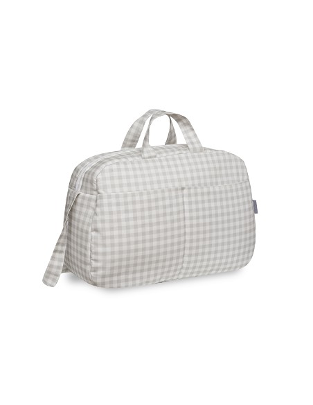 Bolso Maternal Vichy Gris