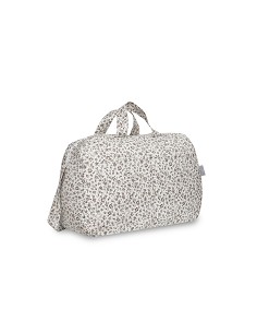Bolso Maternal Flores Gris