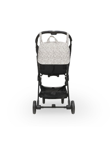 Bolso Maternal Flores Gris