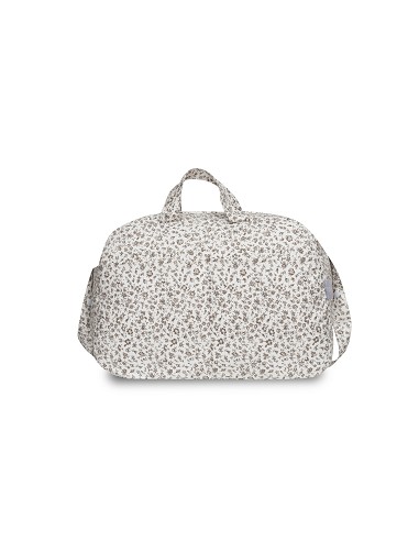 Bolso Maternal Flores Gris