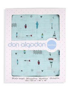 Muselina 1. 20X1. 20 Mod Cabaña Verde