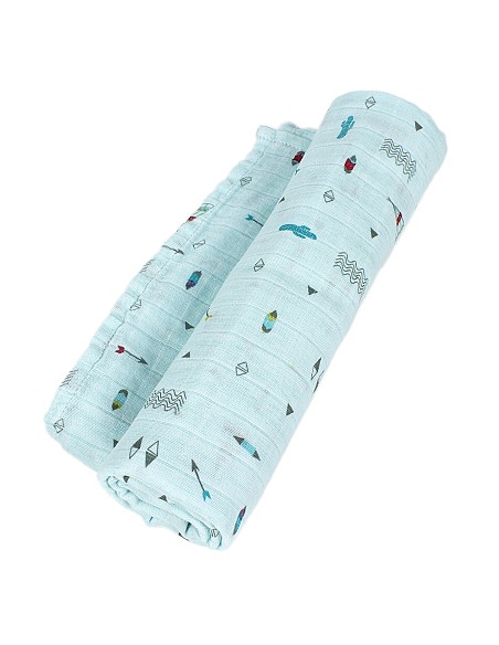 Muselina 1. 20X1. 20 Mod Cabaña Verde