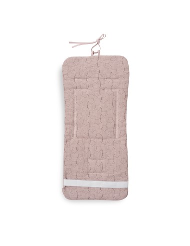 Colchoneta Reversible Muselina Punto+Estrella...