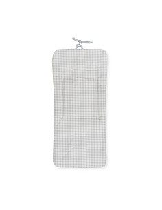 Colchoneta Reversible Nido de Abeja+Vichy Petroleo