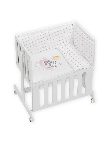 Minicuna Colecho Minana+ Mod Panda Nube Rosa